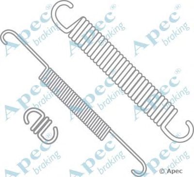 APEC BRAKING kit629 -  Комплектующие, тормозная колодка